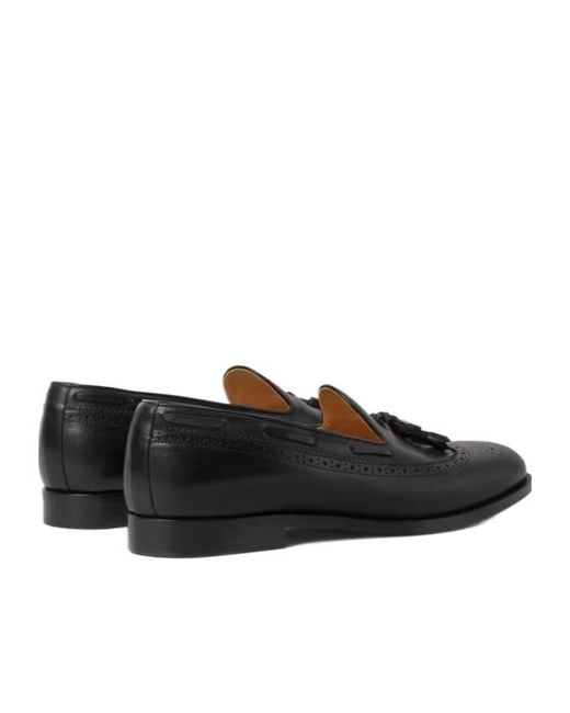 Loro Piana Black Serge Walk Loafer for men