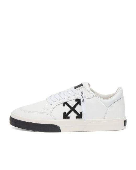 Off-White c/o Virgil Abloh White New Low Vulcanized Lace-Up Sneakers for men