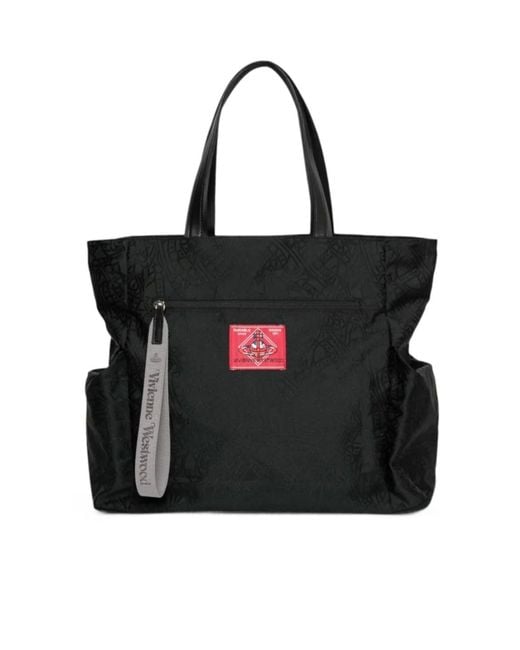 Vivienne Westwood Black Logo Tote Bag