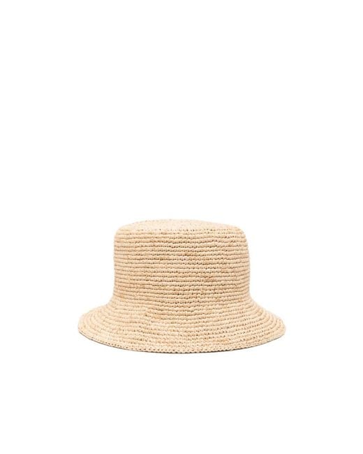 Vivienne Westwood Natural Raffia Bucket Hat