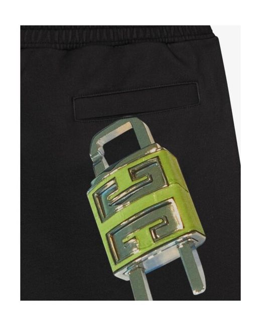 Givenchy Black 4G Lock Track Pants for men