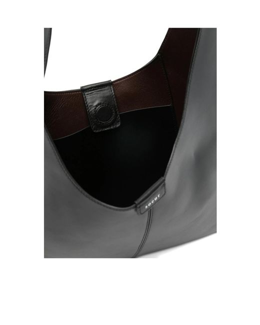 Soeur Black Logo Shoulder Bag