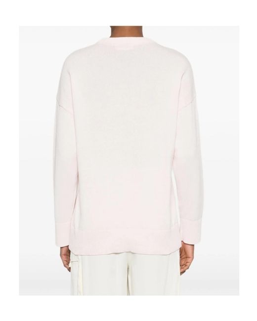 Twinset Pink Gathered Sweater