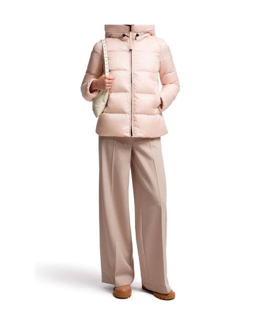 Moncler Pink Serittes Hooded Puffer Jacket