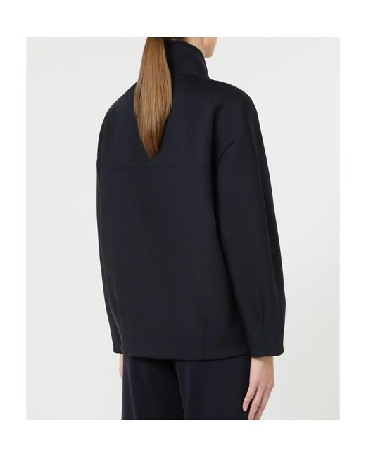 Max Mara Blue Zip-Up Sweatshirt
