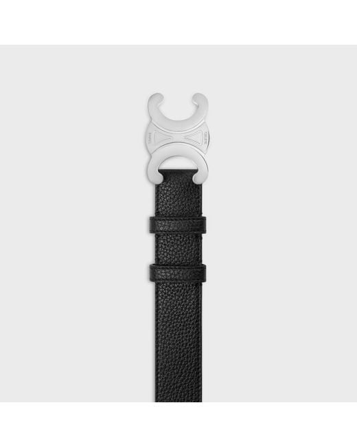 Céline White Triomphe Belt 30Mm for men