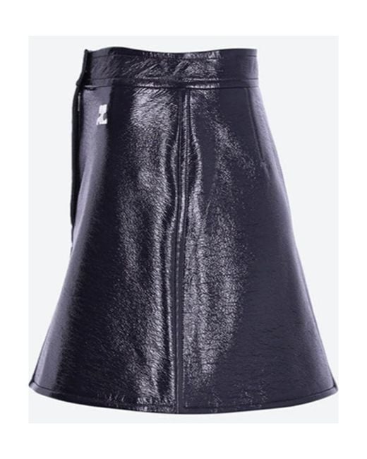 Courreges Blue Logo Skirt