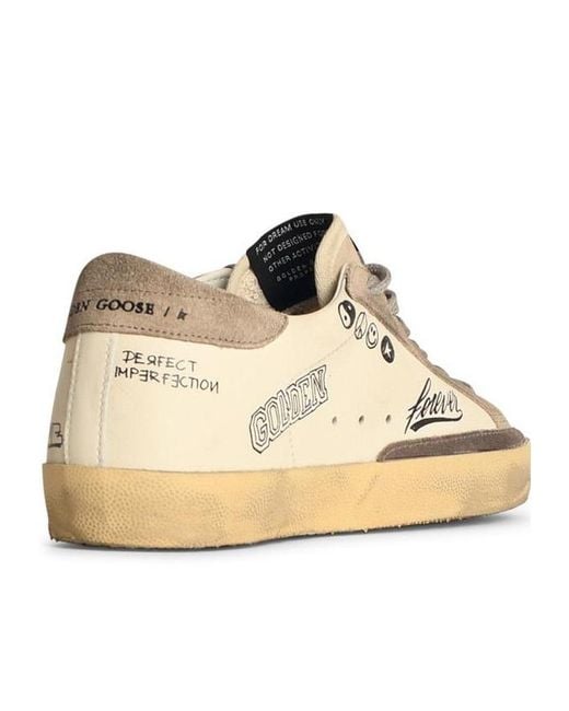 Golden Goose Deluxe Brand Natural Star Patch Low-Top Sneakers