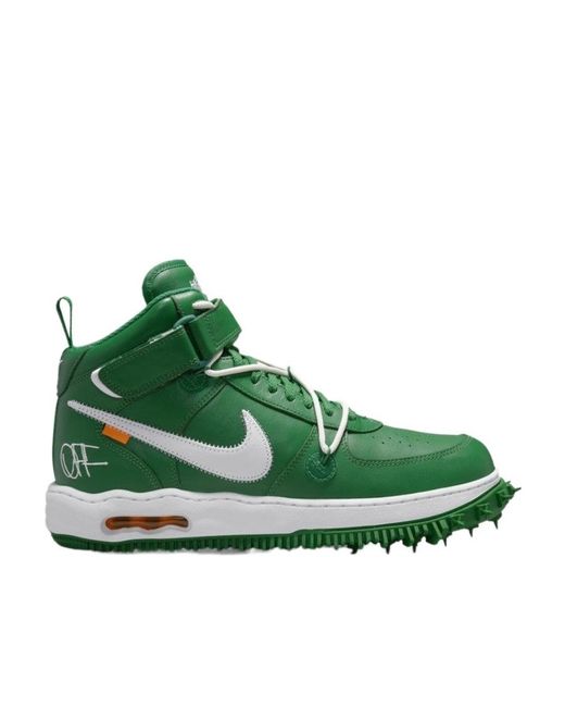 Nike Green Round Head Lace High-Top Skate Shoes for men