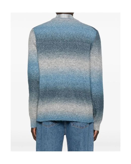 Samsøe & Samsøe Blue Striped Sweater for men