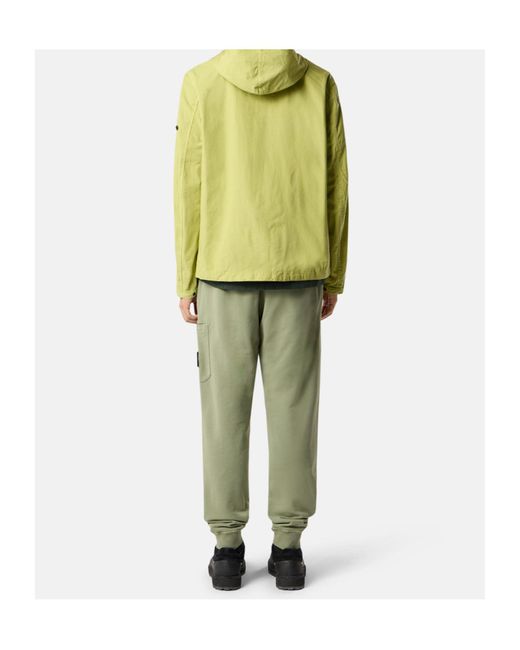 Stone Island Green Patch-Pocket Cotton Track Pants for men