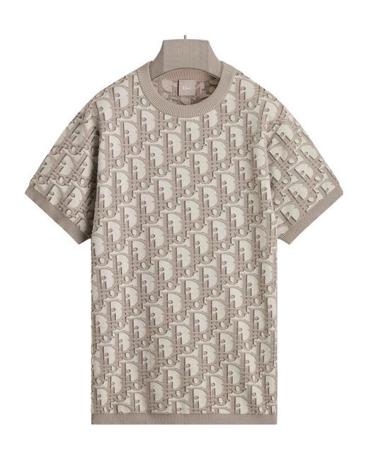 Dior White Oblique T-Shirt, Regular Fit for men