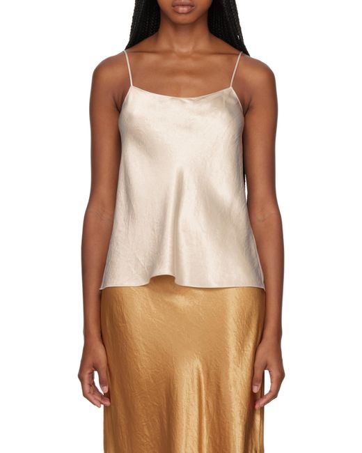 Vince White Flared Tank Top