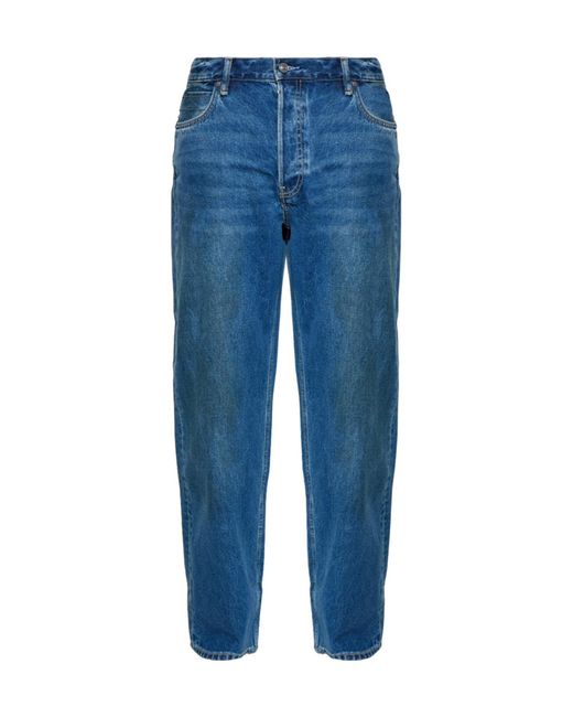 AllSaints Blue Mullen Straight-Leg Jeans for men