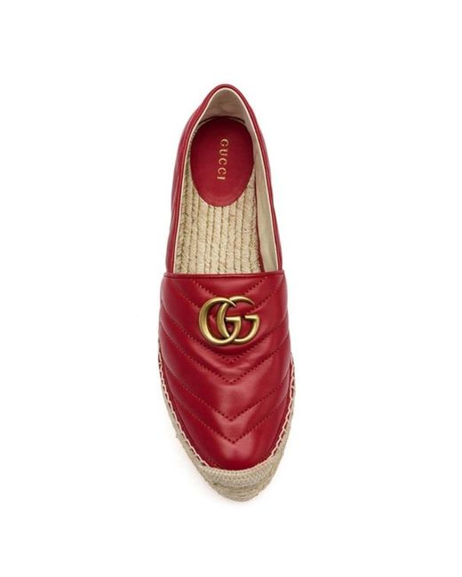 Gucci Gray Gg Straw Platform Shoes