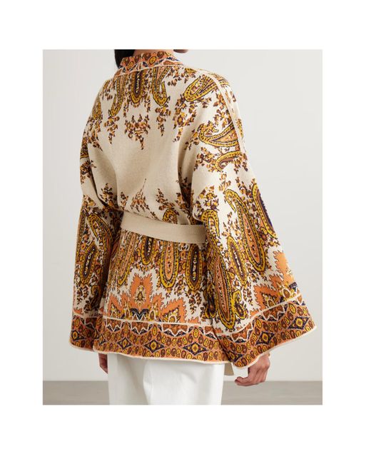 Etro Brown Belted Cape