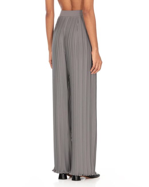 Lanvin Gray Pleated Straight Leg Pants