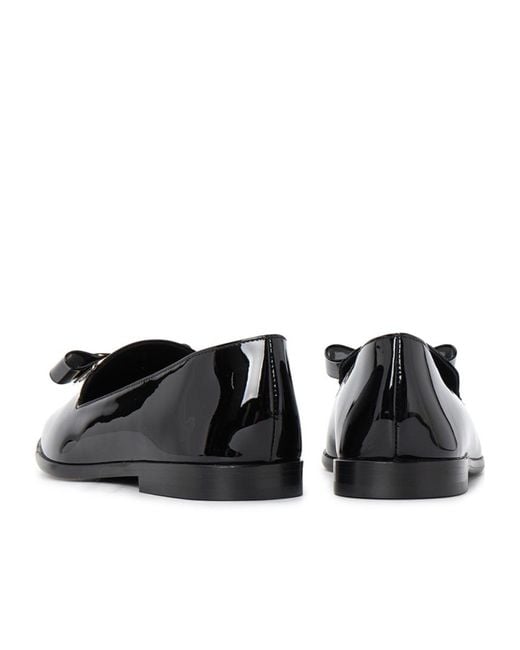 Ferragamo Black Round-Headed Love Shoes