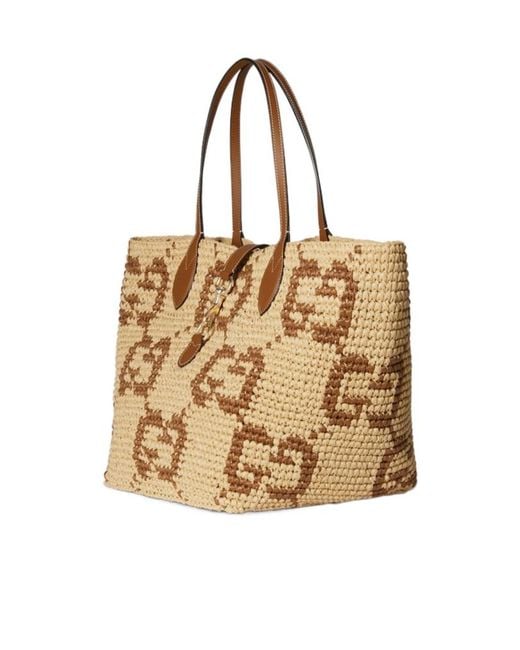 Gucci Natural Small Gg Tote Bag