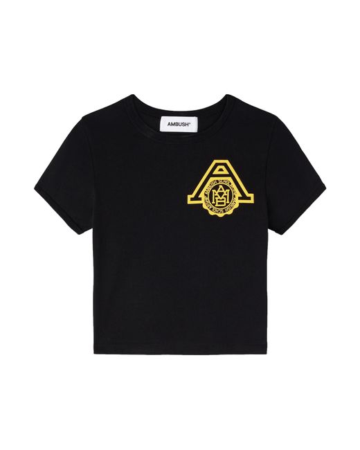 Ambush Black Scholarship Cropped T-Shirt