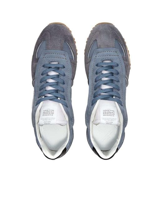 Maison Margiela Blue Round Head Lacing Casual Sneakers for men