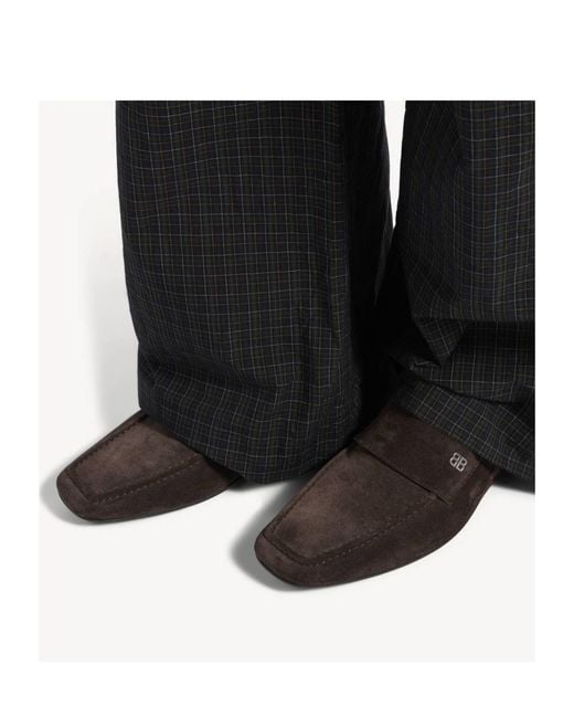 Balenciaga Brown Palermo Bb Loafers for men