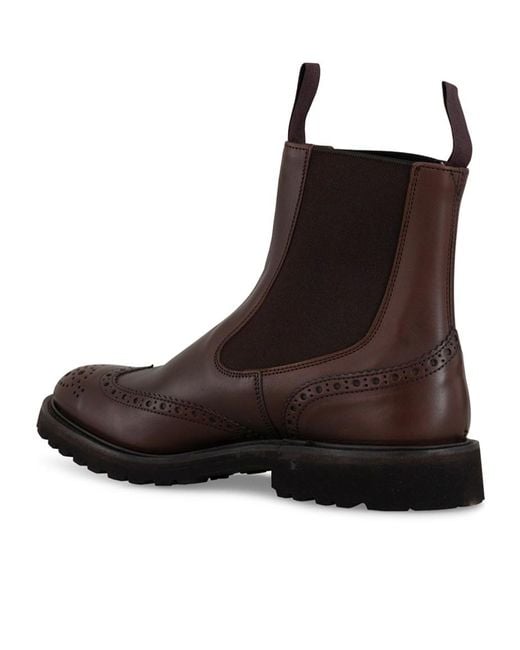 Tricker's Brown Leather Boots for men