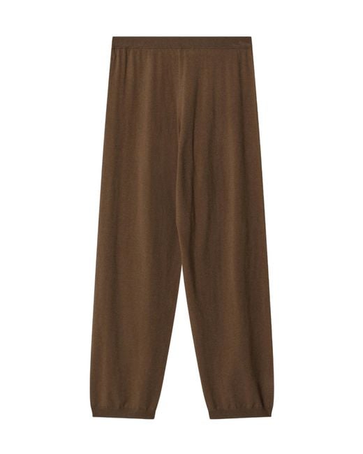 Frankie Shop Brown Olia Knit Wool-Blend Knit Joggers