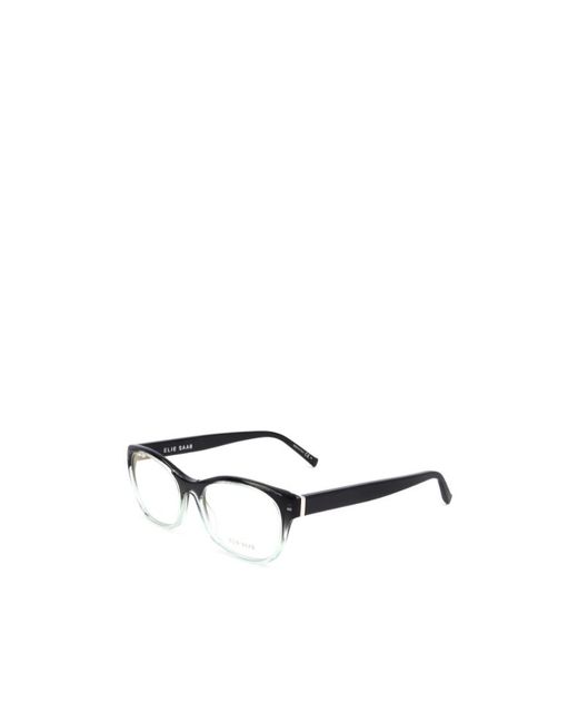 Elie Saab Metallic Es Rectangular Frame Glasses