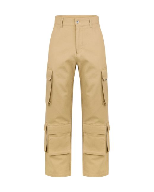 Represent Natural Loose Cargo Pants for men