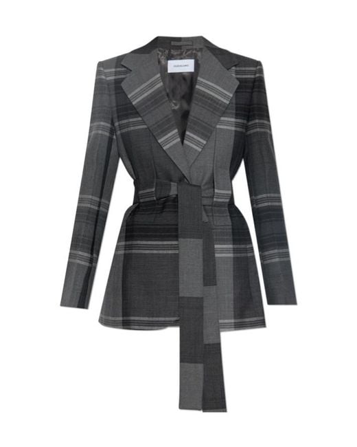 Ferragamo Black Belted Blazer