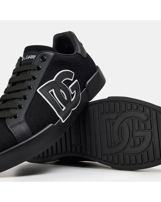 Dolce & Gabbana Black Canvas Sneakers for men