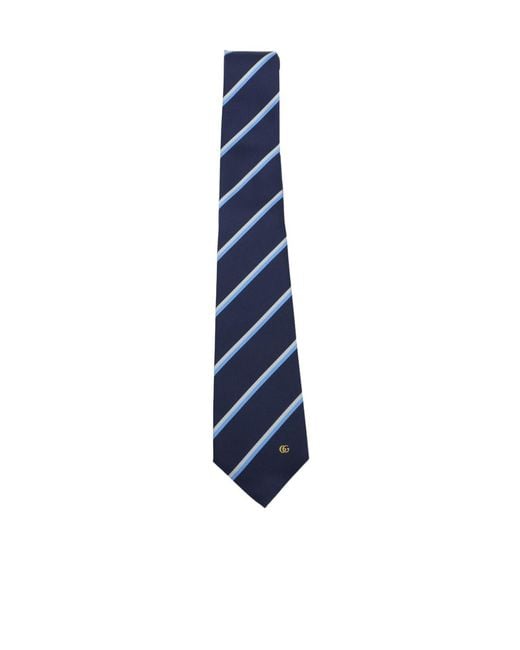 Gucci Blue Pointed-Tip Tie for men