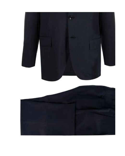 Kiton Blue Two-Piece Single Breasted Suit for men