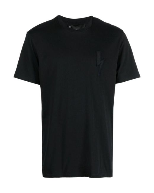 Neil Barrett Black Thunderbolt-Motif T-Shirt for men