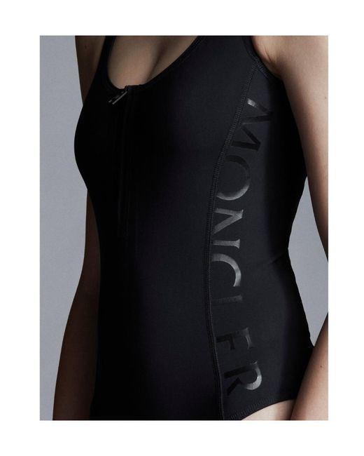 Moncler Black Logo Swimsuit