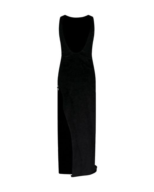 Dondup Black Erotica Side Slit Sleeveless Dress