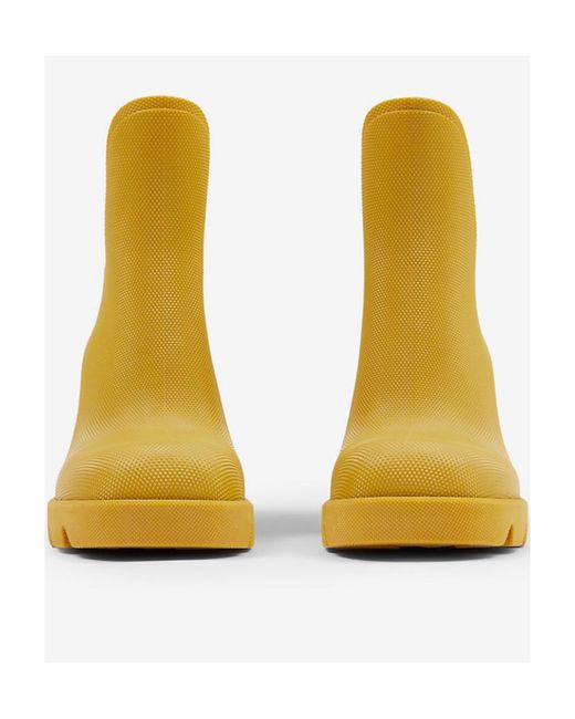 Burberry Yellow Marsh Slip-On Ankle Boots