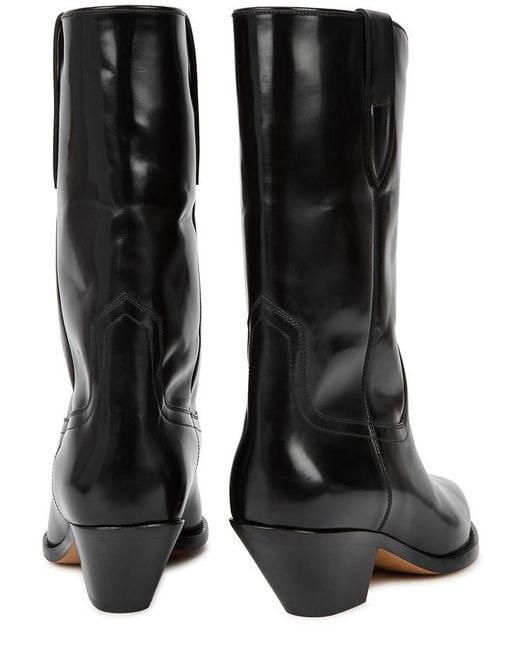 Isabel Marant Black Dahope 50 Leather Ankle Boots