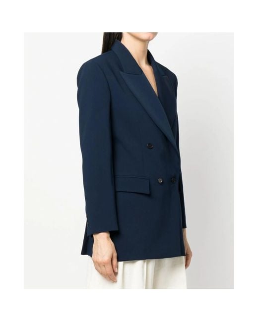 P.A.R.O.S.H. Blue Long-Sleeved Suit Jacket