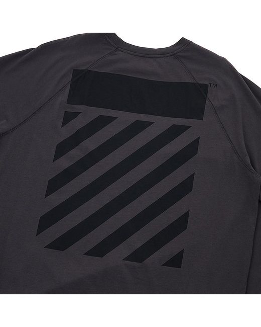 Off-White c/o Virgil Abloh Blue Diag-Stripe Raglan-Sleeve Top for men