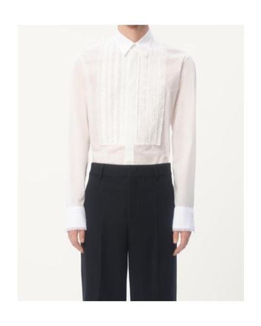 Valentino White Button-Up Long-Sleeved Shirt for men