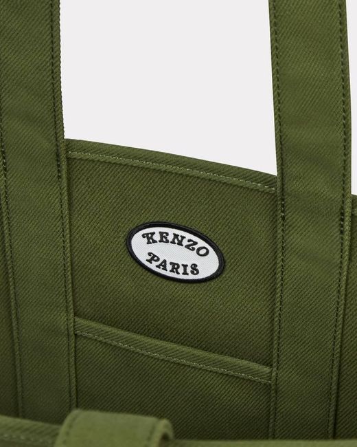 KENZO Green Verdy Market Reversible Large Tote Bag for men