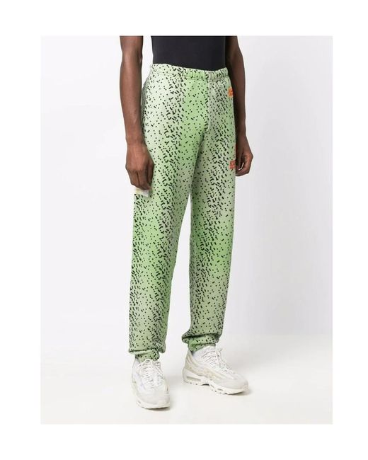 Stella McCartney Green Pattern Printed Trousers for men