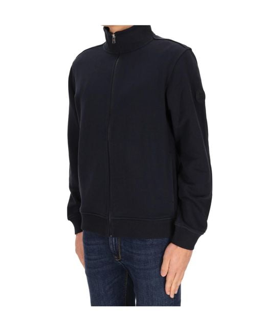 Woolrich Blue Zip-Up Casual Jacket for men