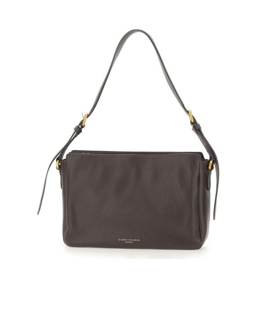Gianni Chiarini Metallic Laura Triple-Compartment Shoulder Bag