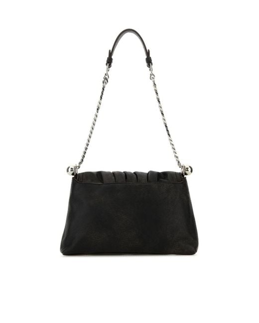 Isabel Marant Black Bolton Pouch Bag