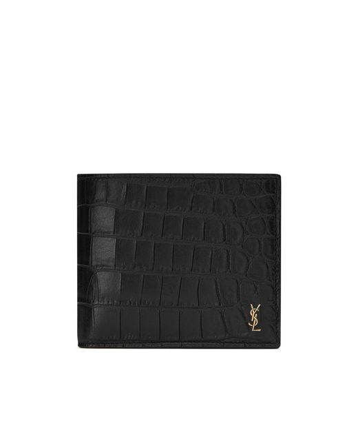 Saint Laurent Black Bifold Wallet for men