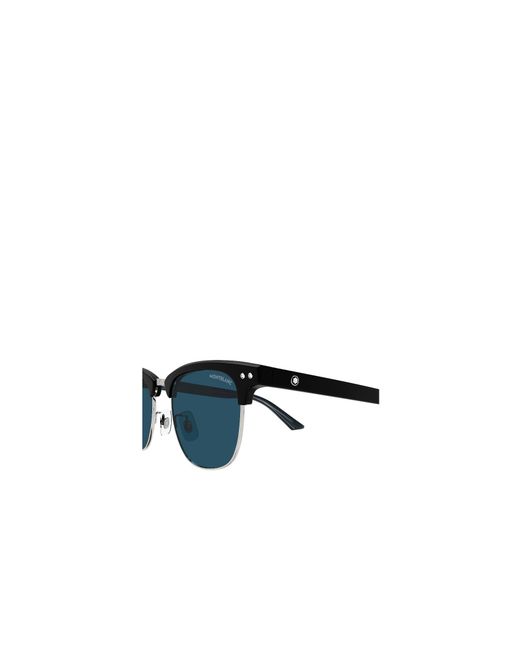 Montblanc White Eyewear Square Frame Sunglasses for men