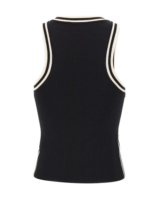 Kaos Black Crew Neck Vest